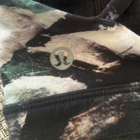 Lululemon Free To Be Serene Bra Top Glacier Camo Starlight Multi Black Blue 4 - Picture 5 of 7